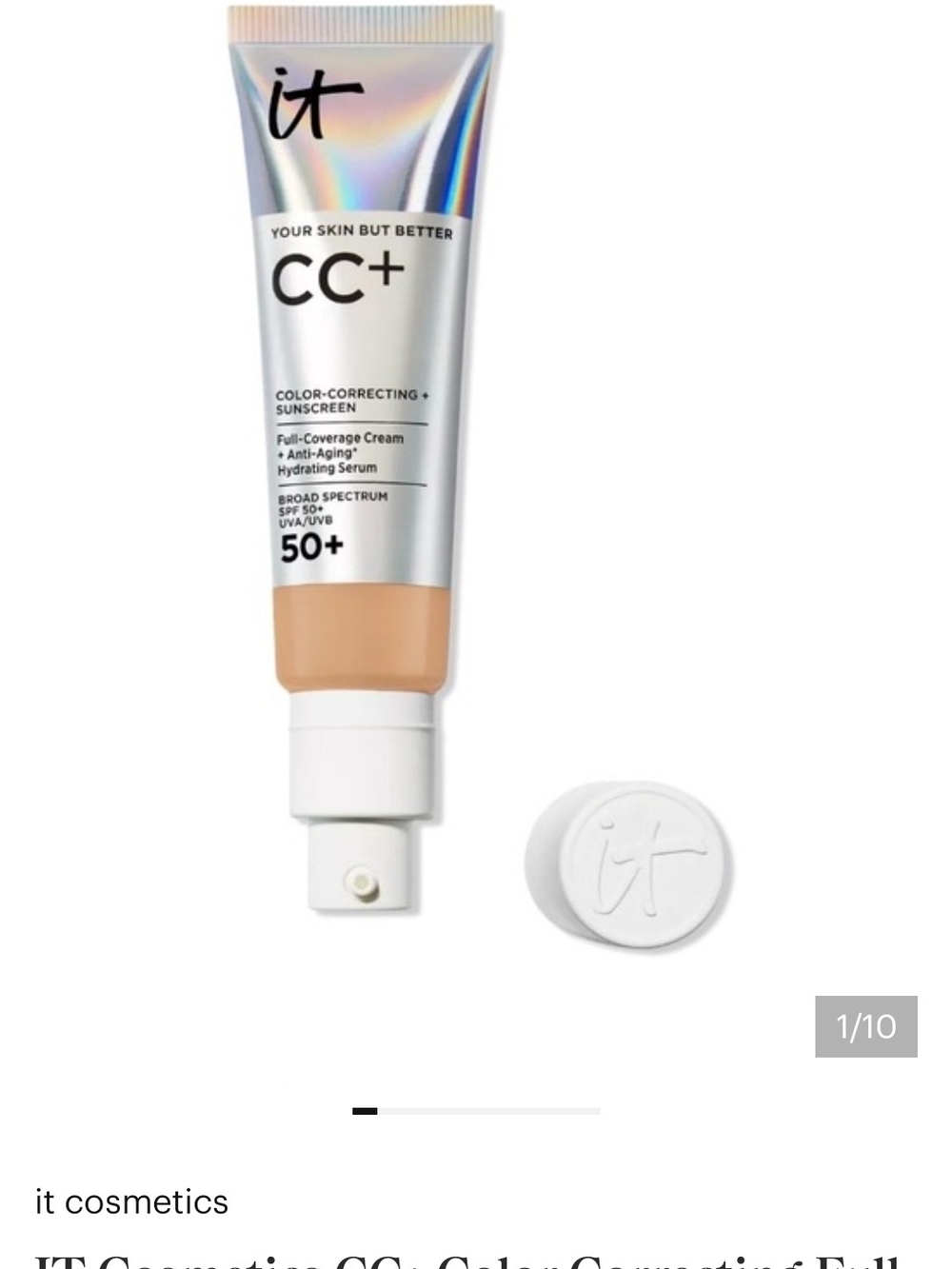3 Tubes CC+ Color-Correcting Cream SPF 50+ — Light Medium